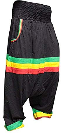 SHOPOHOLIC FASHION Herren Hippie Ratsa Harem Hose, S