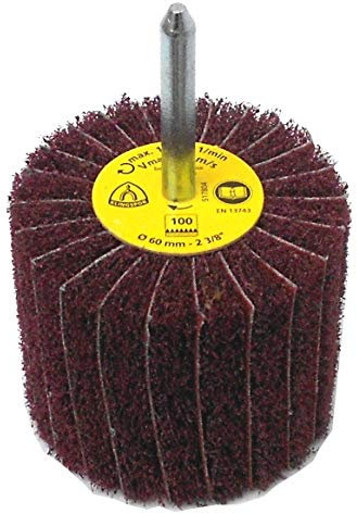 Klingspor NCS 600 Fächerschleifer/Lamellenschleifer | 60 x 50 mm (Schaftdurchmesser: 6 mm) | 1 Stück | Körnung: medium / P100