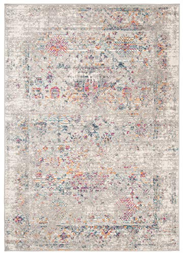 Mazovia Alfombra Salón 80x150cm Antracita Gris Abstracto Oriental Suave | Alfombra para Dormitorio Comedor Oficina Suelo Radiante Fácil de Limpiar Resistente a Detergentes Pelo Corto Sintético
