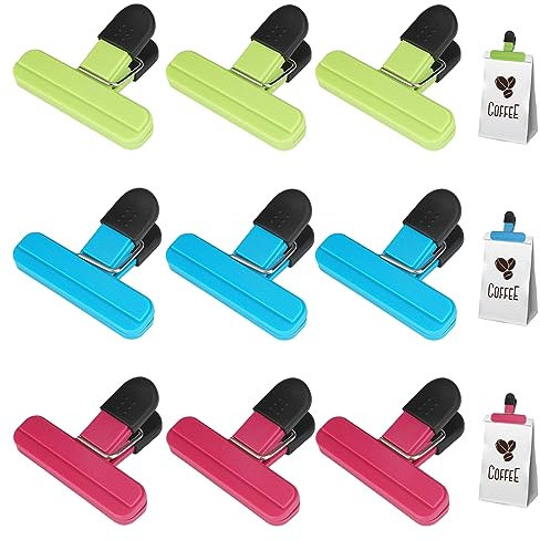 Verschlussclips Für Beutel,Kunststoff Verschlussklammern Beutelclips,Bunt Tütenclips Gefrierbeutel Clips Nahrungsmittel,Klippser Für Tüten,Klammern für Tüten Verschluss,Tütenklammern Beutelklammern