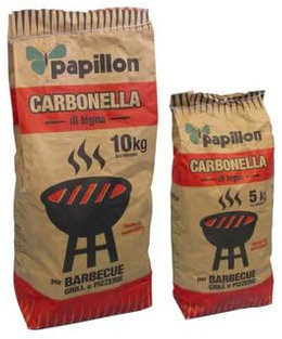 Papillon Carbonella Carbone VEGETALE per barbecue 5 KG. PAPILLON
