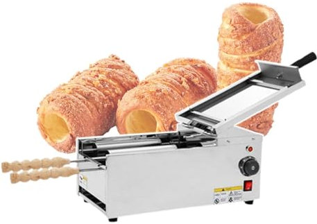Forno Per Dolci A Camino Elettrico Da 1500 W, Macchina Per Arrotolare I Cake Pop Commerciali, Macchina Per Arrotolare I Panini A Camino Per Ristorante, Con 2 Rulli,110V