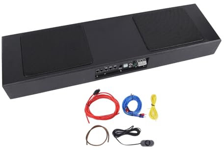 800W Bilsubwoofer Slimmad Under Sätet Aktiv Subwoofer Hög Lågnivåingång Bil Lastbilsljudsub med Inbyggd Förstärkare 6x9 Tum