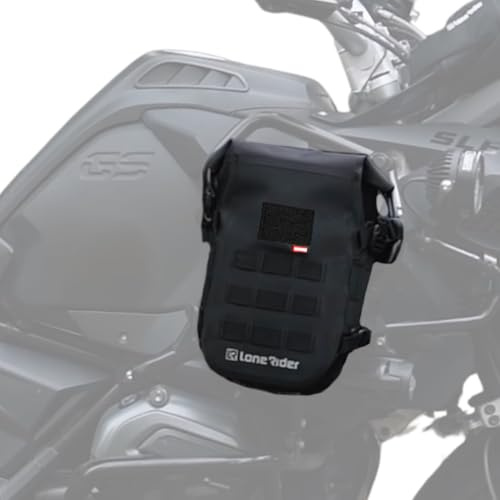 Lone Rider MiniBag 6 L - Sacoche étanche pour Barres de Protection Moto - Petit Sac Moto imperméable en Hypalon avec système Molle - Compatible avec BMW GS, GS Adventure, ADV et Porte-Bagages