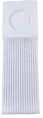 Elastiskt Stomiband, Stomiband för Män, Bråckband för Kvinnor, Diastasbälten, Magstöd för Kvinnor, Stomidiameter 6 Cm(White,L)