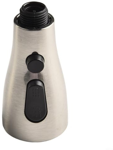 Honseadek Ugello da cucina di ricambio per rubinetto a trazione con modalità di spruzzo Tre ABS spazzolato Miscelatore spruzzatore ergonomico compatibile con standard (spazzolato)