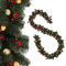 KADAX Weihnachtsgirlande, Dekogirlande für Treppen und Kamin, 195cm Lange Tannengirlande, Künstliche Kiefergirlande aus PVC-Folie, Weihnachtsdekoration (Rudolph)