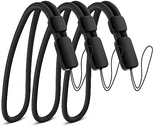 Empire Hand Wrist Strap Lanyard, 3 Pack Black Adjustable Lanyard Wrist Strap for Car Keys, Cameras, GoPro, Keychain, Phone, Portable Gaming Consoles & More