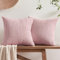 Softalker Cord Kissenbezug 40x40 rosa flauschig 2 Stücke Kissenhüllen Sofakissenbezüge Sofakissen Dekokissen Couchkissen Aesthetic Deko für Sofa Wohnzimmer Schlafzimmer Bett Mädchen Zimmer