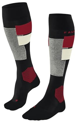 FALKE Herren Skisocken SK4 Advanced M Kh Wolle Funktionsmaterial warm dünn 1 Paar, Schwarz Black 3000 Trend, 39-41