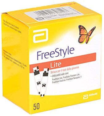 Abbott Freestyle Lite Blood Glucose Test Strip, InsuLinx, Navigator II (Pack of 50)