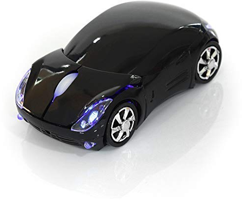 2.4GHz Mouse, Portable Optical Mouse 1600DPI for/Android/ME/Windows PC/Tablet Gaming Office (Black)