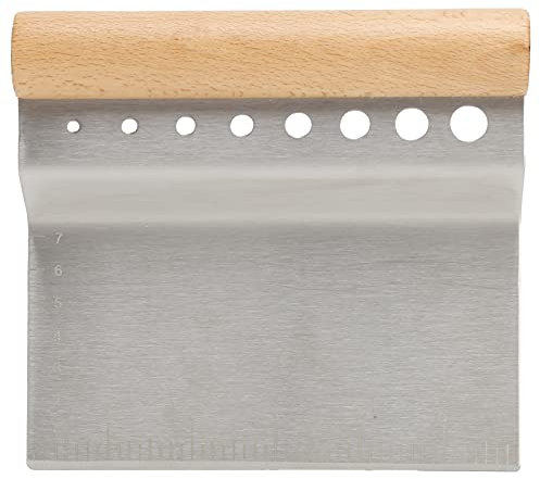 Alvinlite Coltello da pasticceria Alvinlite, raschietto da tavolo multifunzionale per pasticceria, coltello da pizza, accessori da forno con funzione di misurazione