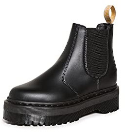 Dr. Martens Damen Vegan 2976 Plateau-Stiefel, Black Felix Rub Off, 41 EU