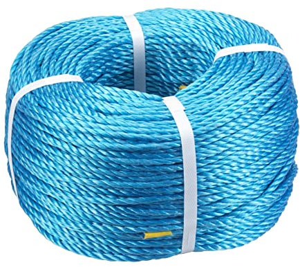 Direct Manufacturing Blue Polyproplene Rope Coils (8mm - 220m)