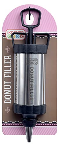 The Kosher Cook Donut Filling Injector - Stainless Steel Kitchen Tools Pastry Injector - Comfortable Grip Handle - Durable Food Grade Food Injector Syringe