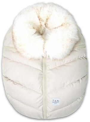 7 AM Enfant Car Seat Covers - Swaddle Baby Cover for Boys & Girls, Rain & Snow Repellent, Breathable Windproof, Center Zipper, Universal Fit for Infant Car Seat | (0-12M)