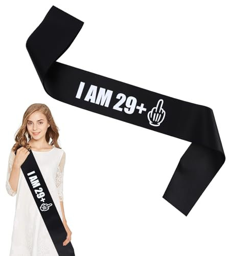 Birthday Sash for Women Men,Funny Birthday Decoration Gifts, Birthday Party Decor Supplies Favors HBD, Disco Bday