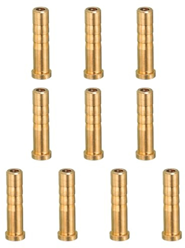 PATIKIL 50 Grani Inserto in Ottone con Freccia per Tiro con L'Arco, 9 Confezione Inserto Vite Rame Ottone Freccia per 0,244/6,2mm Frecce in Carbonio
