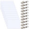 Namensschilder (10 Stück), 100 * 62 mm Kunststoff Namensschild, Mit Clip, Transparente PVC, Für Büro Schule Reisen