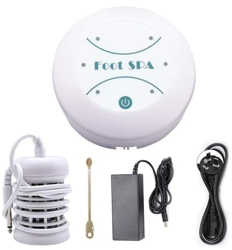 Portable Ionic Detox Foot Bath Machine, Electric Foot Massage Ionic Tool for Home Salon Spa, Detox Cleanse Footbath Spa Machine for Beauty, Travel, Holiday Use (Tub Not Included)