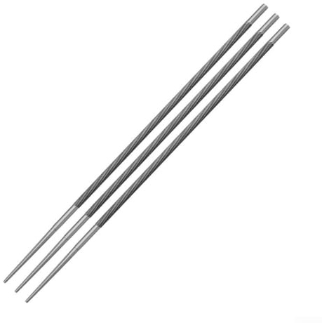 Confezione da 3 lime circolari per motosega a catena, in acciaio al carbonio, per motoseghe elettriche (4,8 mm)