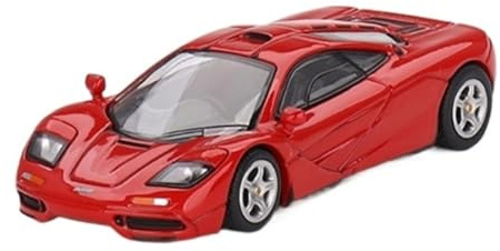 XUFQRAN Exposición en Miniatura Maqueta A Escala 1:64 del McLaren F1 Rojo Clásico De Aleación Kit Fundición A Presión Adorno Colección Estático Colección de réplicas