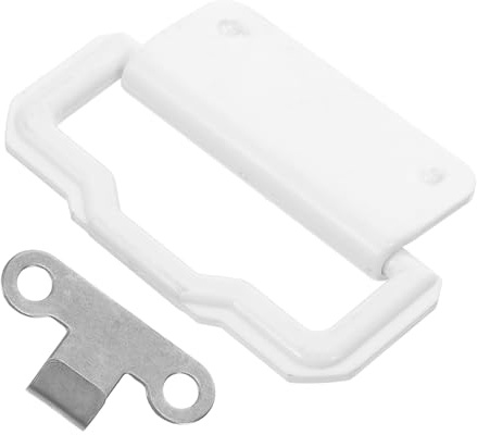 Alipis Manija de Cortina para Congelador de Plástico con Abrazadera y Tornillos, Accesorio para Gabinete Frigorífico Transparente, Mango Resistente para Persianas Enrollables en Tiendas