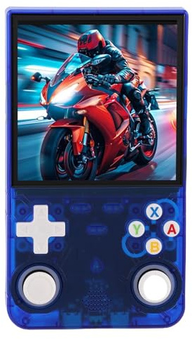 Sxhlseller R36 Ultra Retro Handheld Game Console, 4 Inch HD Screen Portable Video Gaming Device with Dual 3D Joysticks and 3500mAh Battery for System, 128G (64G)