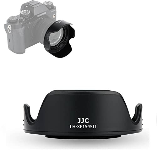 Pare-Soleil JJC pour Fujifilm XC 15-45 mm F3.5-5.6 OIS PZ Objectif et Fujifilm XF 18 mm f/2 R - Compatible avec Filtre de 52 mm + Capuchon d'objectif, Appareil Photo Reflex numérique