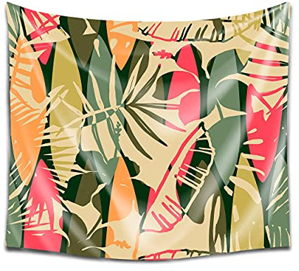 DekoArte TP32 - Tapisserie Murale Moderne Impression Artistique | Décoration en Tissu 100% Polyester Pour Salon ou Chambre à Coucher | Style Floral | 150 x 130 cm