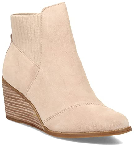TOMS Women's Sadie Ankle Boot, Sand Suede, 7.5