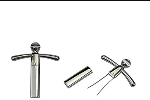 ouvre-bouteilles Tire-bouchon en alliage de zinc, ouvre-bouteille de bouteille de liège créatif Compact portable rouge vin de vin de bière multifonction les leviers à vis Serveur de restaurant familia