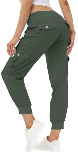 JINSHI Women Cargo Trousers Quick Dry Walking Hiking Jogger Pants 6 Pockets | Breathable, Quick Dry, Trekking, Travel Trousers, Cargo Pants, Sweatpants, Athletic Lounge Pants, Outdoor Trousers.
