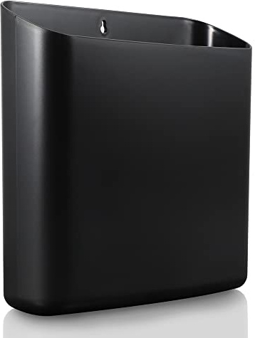 Picowe Magnetic Laundry Storage, Large Lint Holder Bin for Laundry Room, Space-Saving Trash Container Hanging on Dryer, Washer or Wall Mount Trash Bin (Black)