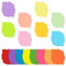 Farbige Haftnotizen, 16 Farben 800 Blatt Blätter Form Selbstklebende Haftnotizzettel, Sticky Notes für Büro Schule Zuhause Memo Notizblöck 70 x 70 mm