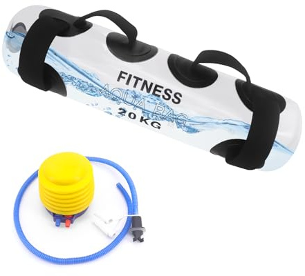 CheurYae Bolsa de agua ajustable para levantamiento de peso, 20 kg, bolsa de agua rellenable, bolsa de agua para fitness, entrenamiento de fuerza, levantamiento de pesas, cardio, JSSD-20KG
