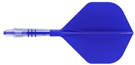 CUESOUL ROST T19 Asta e Aletta per Freccette Integrate in Carbonio, Forma Standard Grande, Set da 3