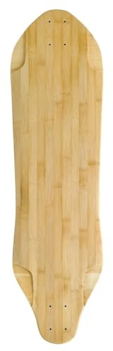 Bamboo Skateboards Longboard Deck - Blank Long Board Deck for Adults and Teens, Plain and Graphic Bamboo Decks (Gator Tail)