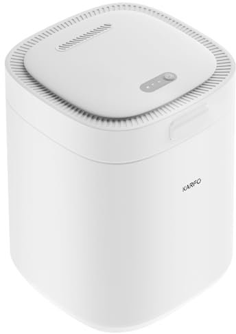 Karfo Compostador eléctrico para cocina, contenedor de abono inteligente para exteriores/interiores, funcionamiento automático sin olor, con un solo botón, convierte los residuos de alimentos en