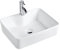 Rectangle Cloakroom Basin Modern Bathroom Sink Countertop Large Hand Washing Bowl Cloakroom Vanity Surface Mounted Ceramic 480 × 375 × 130mm