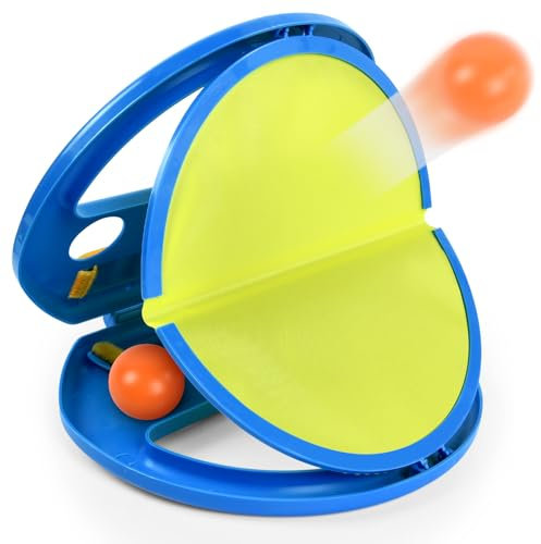 Fangballspiel, Klettballspiel für Kinder, Wurf und Fangspiel mit Ball, Wurfspiel Kinder Outdoor, Spaß Ballspiele für Draußen, Spiele Strandspielzeug für Kind und Erwachsene (B)