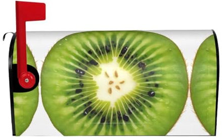 Kiwi Slice Print Mailbox Cover Durable Oxford Cloth for American Standard & Large Size Mailboxes