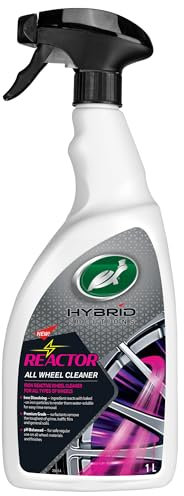 Turtle Wax Reactor All Wheel Cleaner – 1 Litre | Rapid Colour Change Formula – Iron Dissolving, pH Balanced Tyre Cleaner – Removes Brake Dust, Grime & Traffic Film – Safe for All Wheel Types