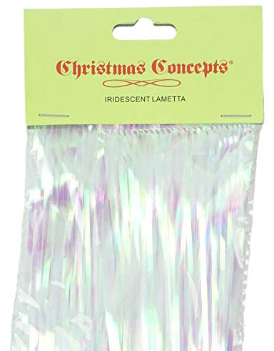Christmas Concepts® Glänzender Lametta - Christbaumschmuck (Irisierend)
