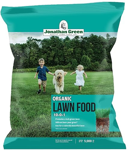 Jonathan Green Organic Organic 8-0-1 Lawn Food for All Grass Types 20 lb. 5000 sq. ft.