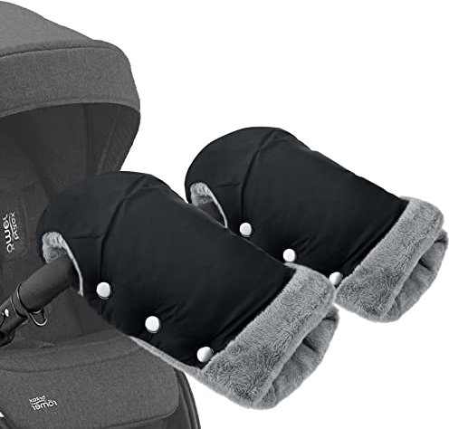 opamoo Handwärmer Kinderwagen, Extra Lang Kinderwagen Handschuhe Wasserdicht und Winddicht Stroller Handmuff Universalgröße für Kinderwagen, Buggy, Radanhänger