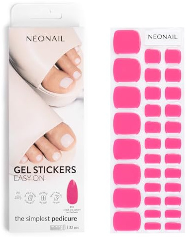 NÉONAIL Nagelfolie UV Härtend - Gel Stickers Easy On - UV Gel Strips - Fingernägel zum Aufkleben - Nagelsticker - Nagellackstreifen - Nagelaufkleber - Aufkleber Nägel - P02