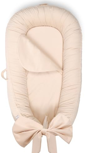 EAQ Baby Nest Pod for Newborn,Baby Sleep Pod Soft Breathable 100% Cotton Napping or Traveling for 0-12 Months,Travel & Baby Essential Gift for Newborn