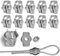 10 Pièces Pince Câble Métallique,Serre-Câble M3,Clips de Câble en Acier Inoxydable Pour Câble D’Acier 3mm,Simplex Clips Pour Les Chantiers de Construction et Les Navires